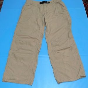 Mountain Hardware 100% Polyester Tan Hiking Pants M. Shortened to 26” inseam